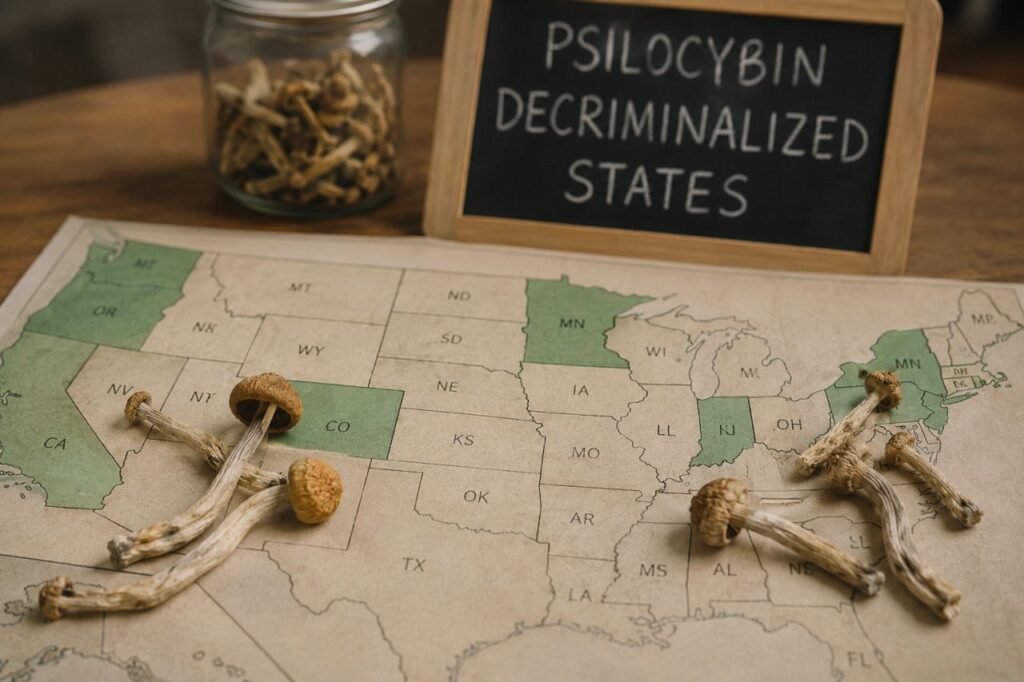 States Where Psilocybin Is Decriminalized 1 States Where Psilocybin Is Decriminalized